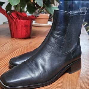 SAM EDELMAN THELMA CHELSEA LEATHER BOOTS SIZE 6.5